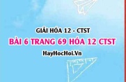 Giải bài 6 trang 69 Hóa 12 Chân trời sáng tạo SGK